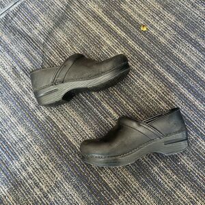 Dansko Black Slip-On Clogs